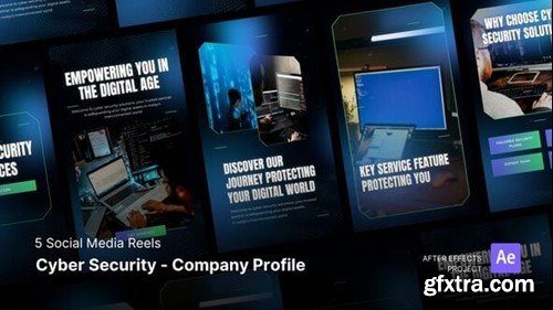 Videohive Social Media Reels - Cyber Security Company Profile After Effects Project Files 54434645