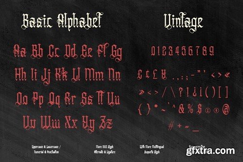 Anuaki Eclipse - Vintage Blackletter Font X2CGAAD