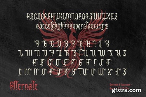 Anuaki Eclipse - Vintage Blackletter Font X2CGAAD