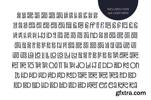 Stacked Font GAXMNCR