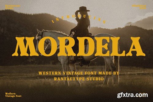 Mordela Western Vintage Font WKZWA98