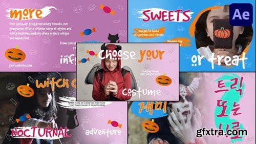 Videohive Halloween Kids Typography for After Effects 54429318