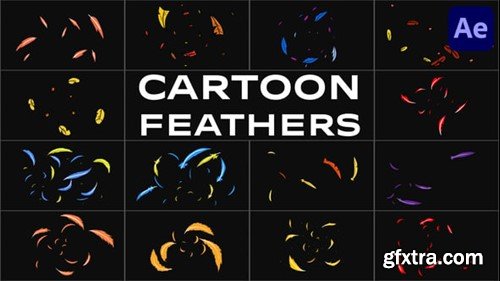 Videohive Cartoon Feathers for After Effects 54429197