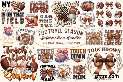 CreativeFabrica  - Football Season Sublimation Bundle