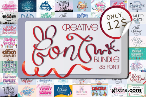 CreativeFabrica  - Creative Font Bundle