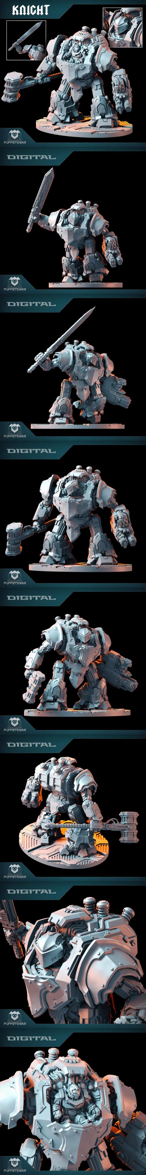 Exorcists Battlewalker Knight – 3D Print Model