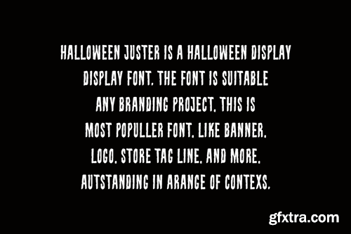 Halloween Juster - Horror & Bloody Font 4RFEY2W