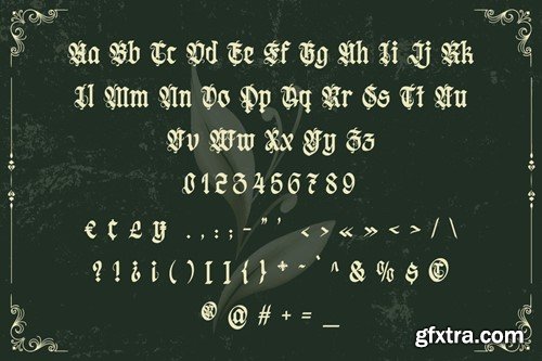 Negav Thrust - Gothic Balckletter Font JNR7FEJ