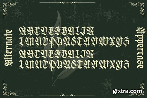 Negav Thrust - Gothic Balckletter Font JNR7FEJ