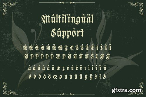 Negav Thrust - Gothic Balckletter Font JNR7FEJ