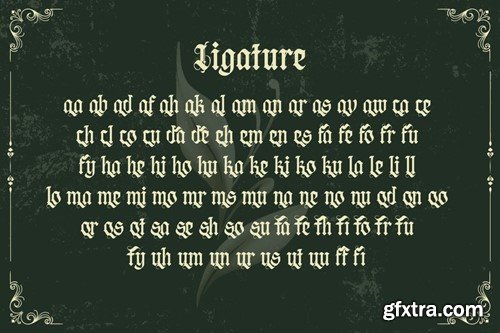 Negav Thrust - Gothic Balckletter Font JNR7FEJ