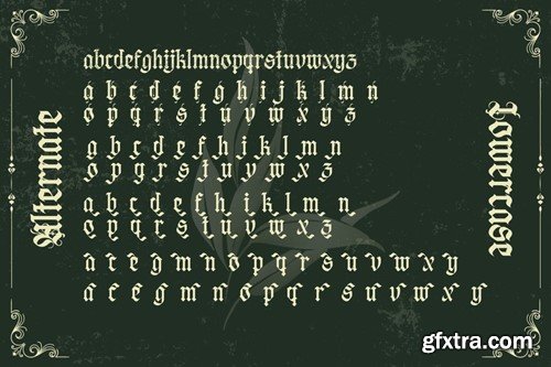 Negav Thrust - Gothic Balckletter Font JNR7FEJ