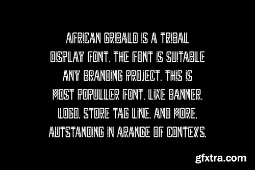 African Gribald - Artdeco & Greek Font VY7LBL2