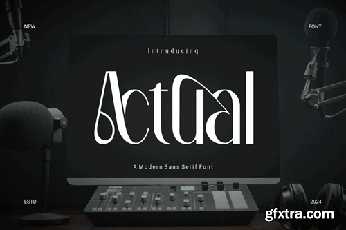 Actual - Modern Sans Serif Font KB5PUHJ