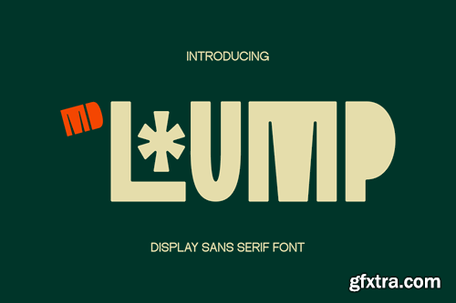 Lump - Display Sans Serif Font MX579G8