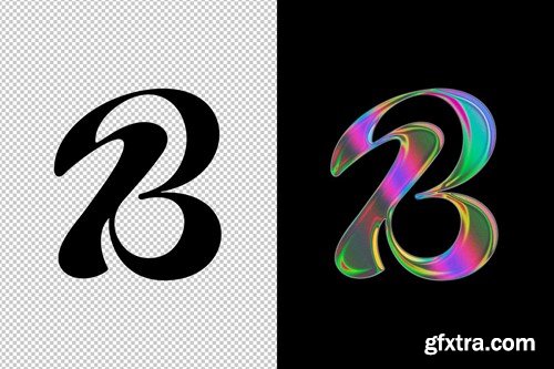 Holo Chrome Logo Effect 7AFZPR5