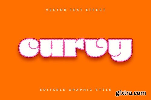 Scalloped Edge Vector Text Effect Mockup E7ALTTP