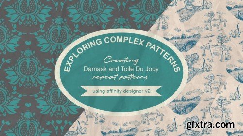 Creating Damask and Toile Du Jouy repeat patterns in Affinity Designer 2