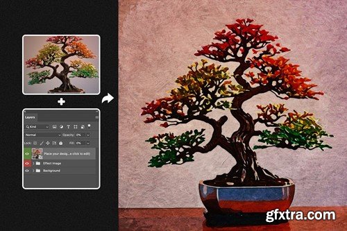 Oil Painting Square And Poster Photo Effect SRX9S5D