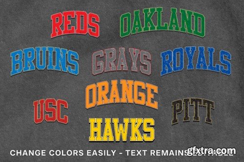 Vintage Athletic Text Styles for Illustrator 8SPV9VM