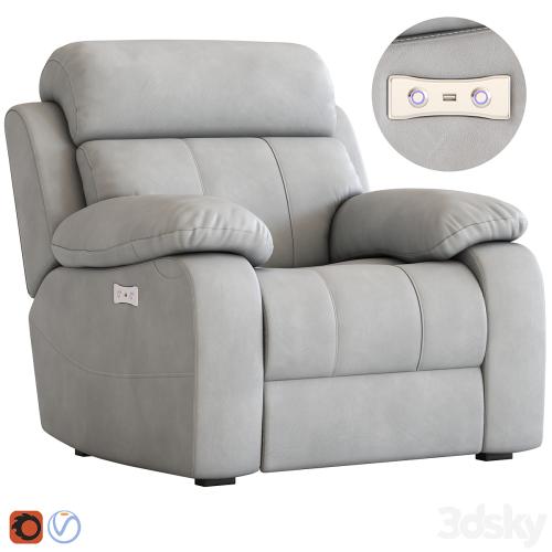 Armchair with foot lift