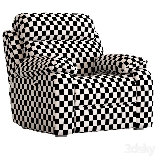 Armchair with foot lift