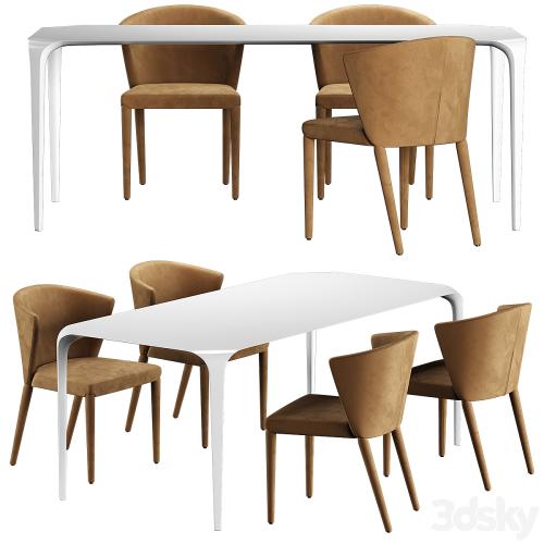 Link Table Chair Calligaris Amelie