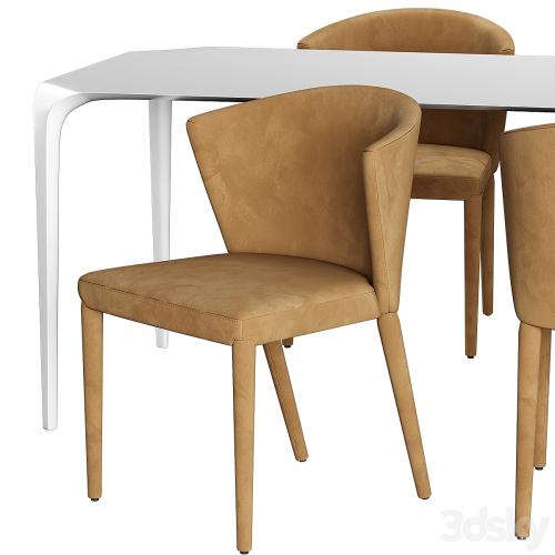 Link Table Chair Calligaris Amelie