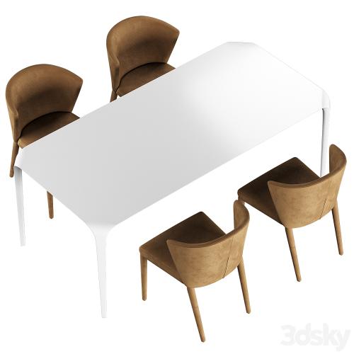 Link Table Chair Calligaris Amelie