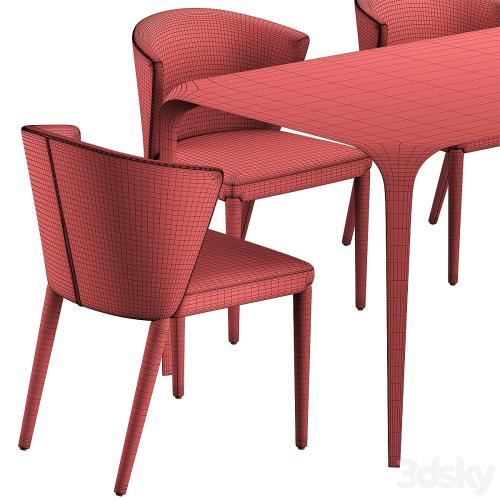 Link Table Chair Calligaris Amelie