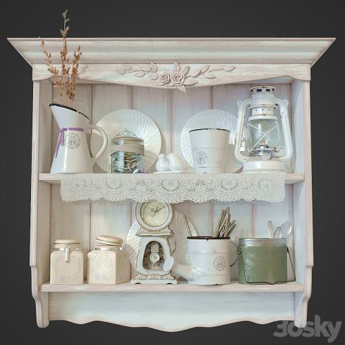 Shelf in the style of Provence