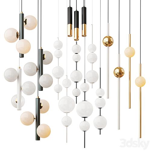 Modern Style Lighting Set 3 Lampatron; Delightfull; Lee broom