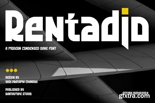 Rentadio Modern Condensed Sans Font WEFVWDJ