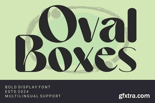 OvalBoxes - Bold Display Font 3GSD392