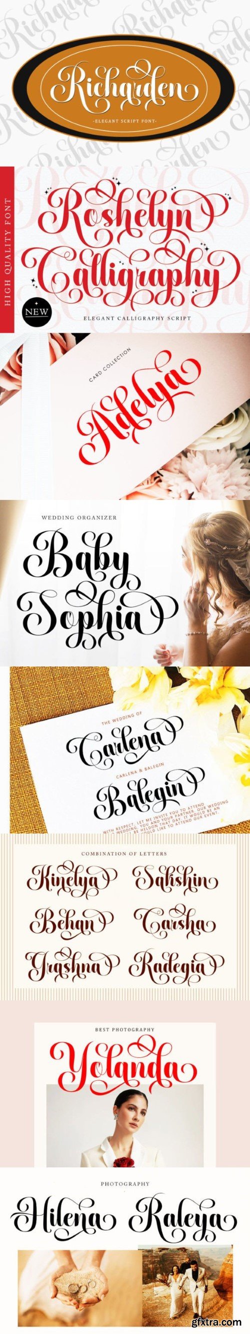 Roshelyn Calligraphy Font