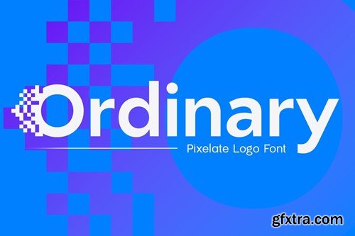 Odinary - Pixelate Logo Motion Font 99A7DNA