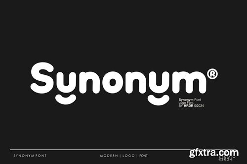 Synonym - Logo Font 7BLA4F6