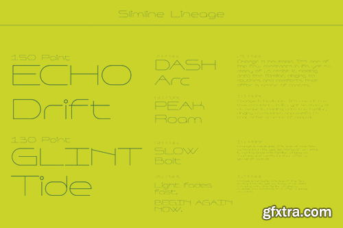 Slimline Lineage - Ultra Thin Typeface AW6DG3V