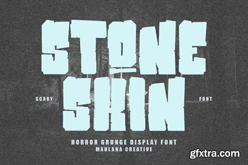 Stone Skin Horror Grunge Font WT4QGDQ