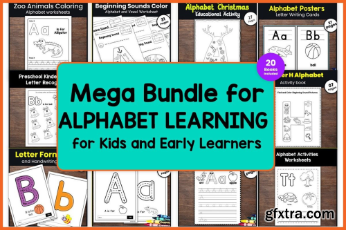 CreativeFabrica  - Alphabet Learning for Kids Mega Bundle