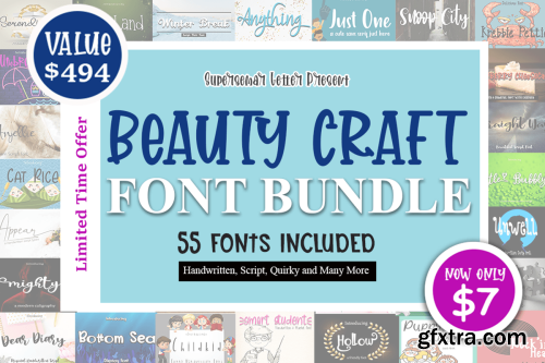 CreativeFabrica  - Beauty Craft Font Bundle