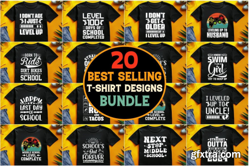 CreativeFabrica  - Best Selling T-Shirt Design Bundle