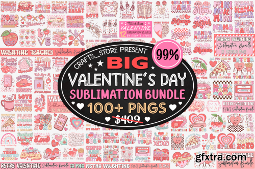 CreativeFabrica  - Big Valentine\'s Day Sublimation Bundle