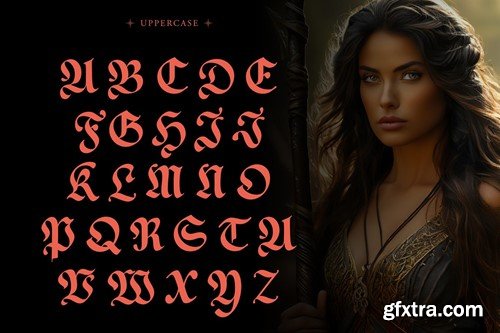 Basefigh - Medieval Rounded Blackletter Font JKPFHHQ