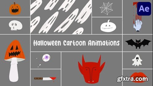 Videohive Halloween Cartoon Animations for After Effects 54450625