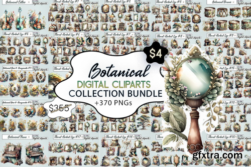 CreativeFabrica  - Botanical Cliparts Sublimation Bundle