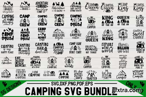 CreativeFabrica  - Camping SVG Design Bundle