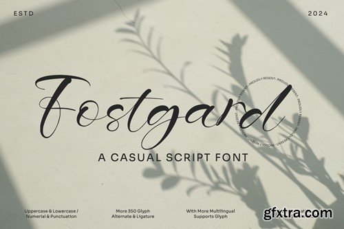 Fostgard - Casual Script Font DSSMG9H