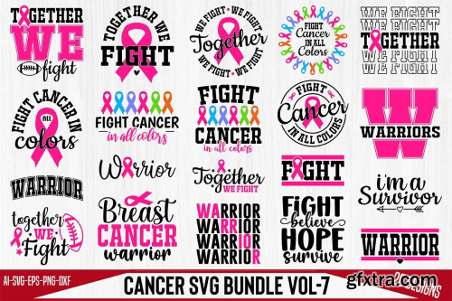 CreativeFabrica  - Cancer SVG Design Bundle Vol-7