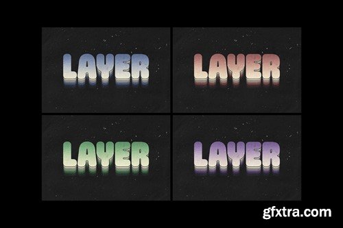 Layered Text Effect 7VF25MF